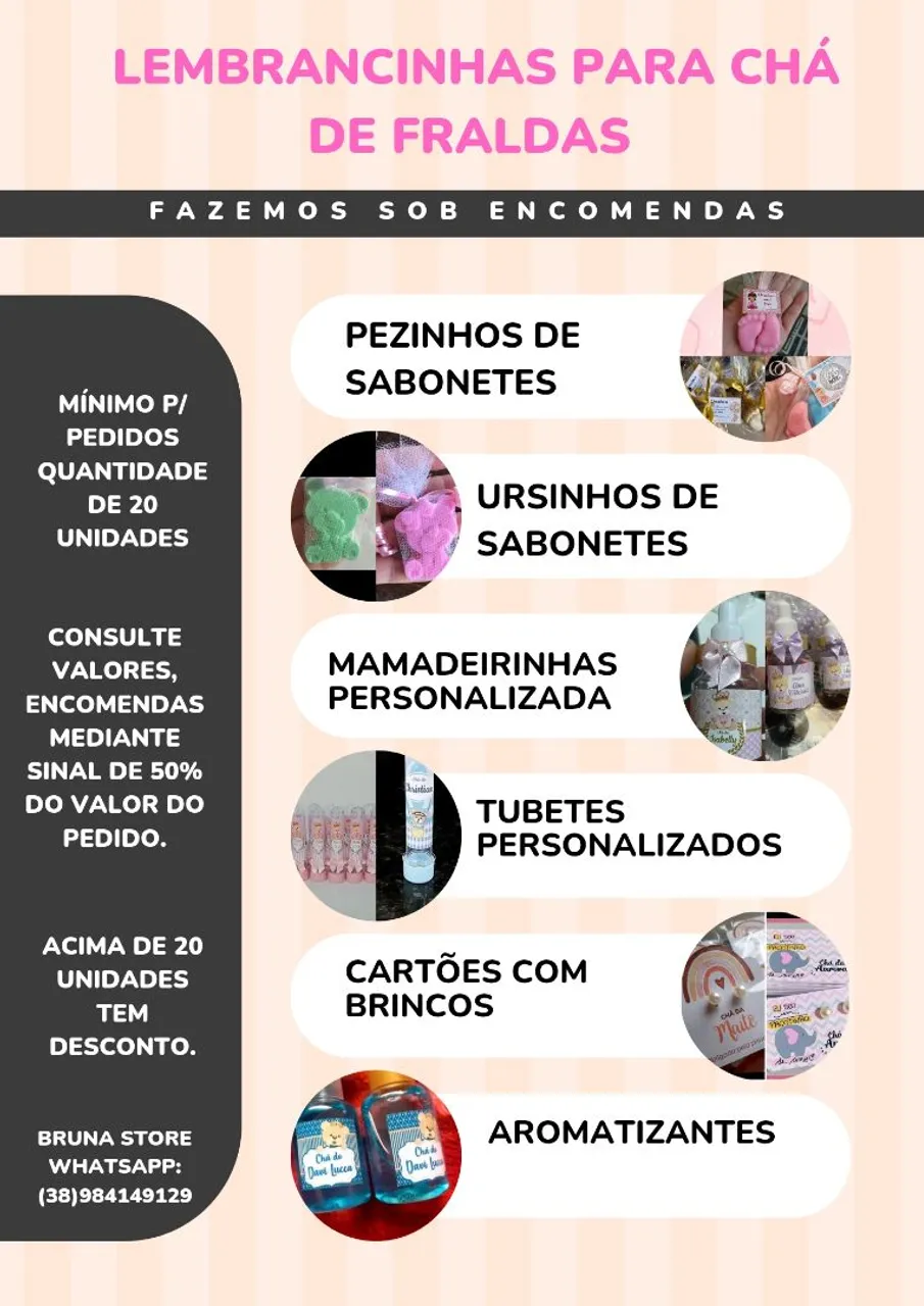Lembrancinhas para Chá de Bebê