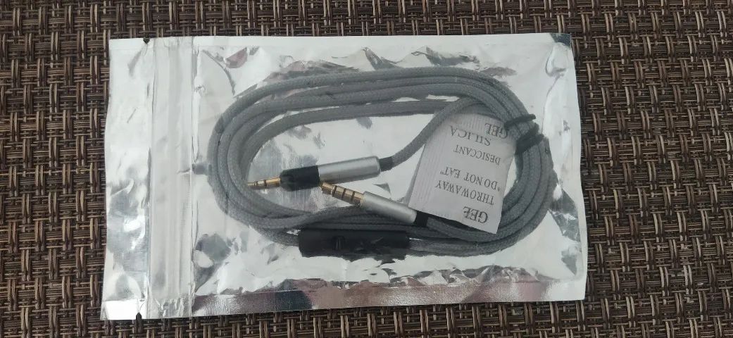 Cabo com microfone para Fone Audio Technica Ath-M40x e M50x - Foto 3