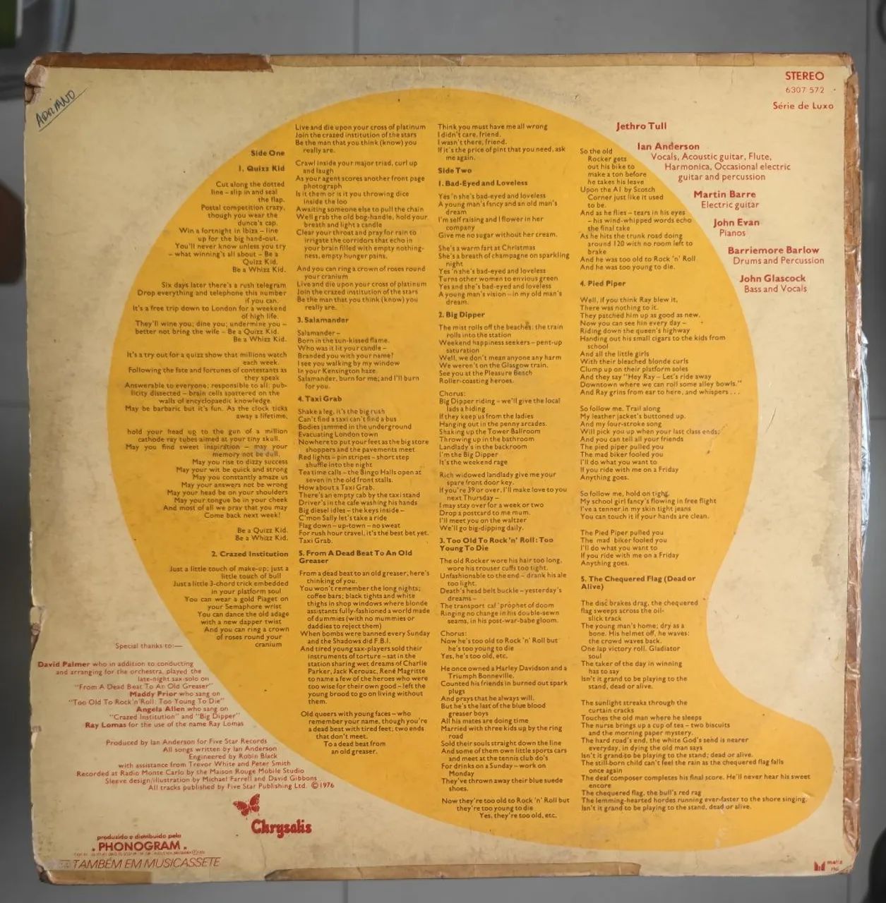 Vinil Jethro Tull - LP - Too Old to Rock  1976 - Foto 4