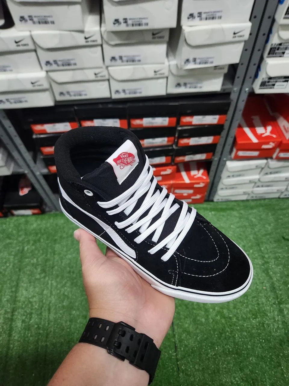 Tênis botinha Sk8-Hi Preto e Branco 34 ao 43 - Foto 2