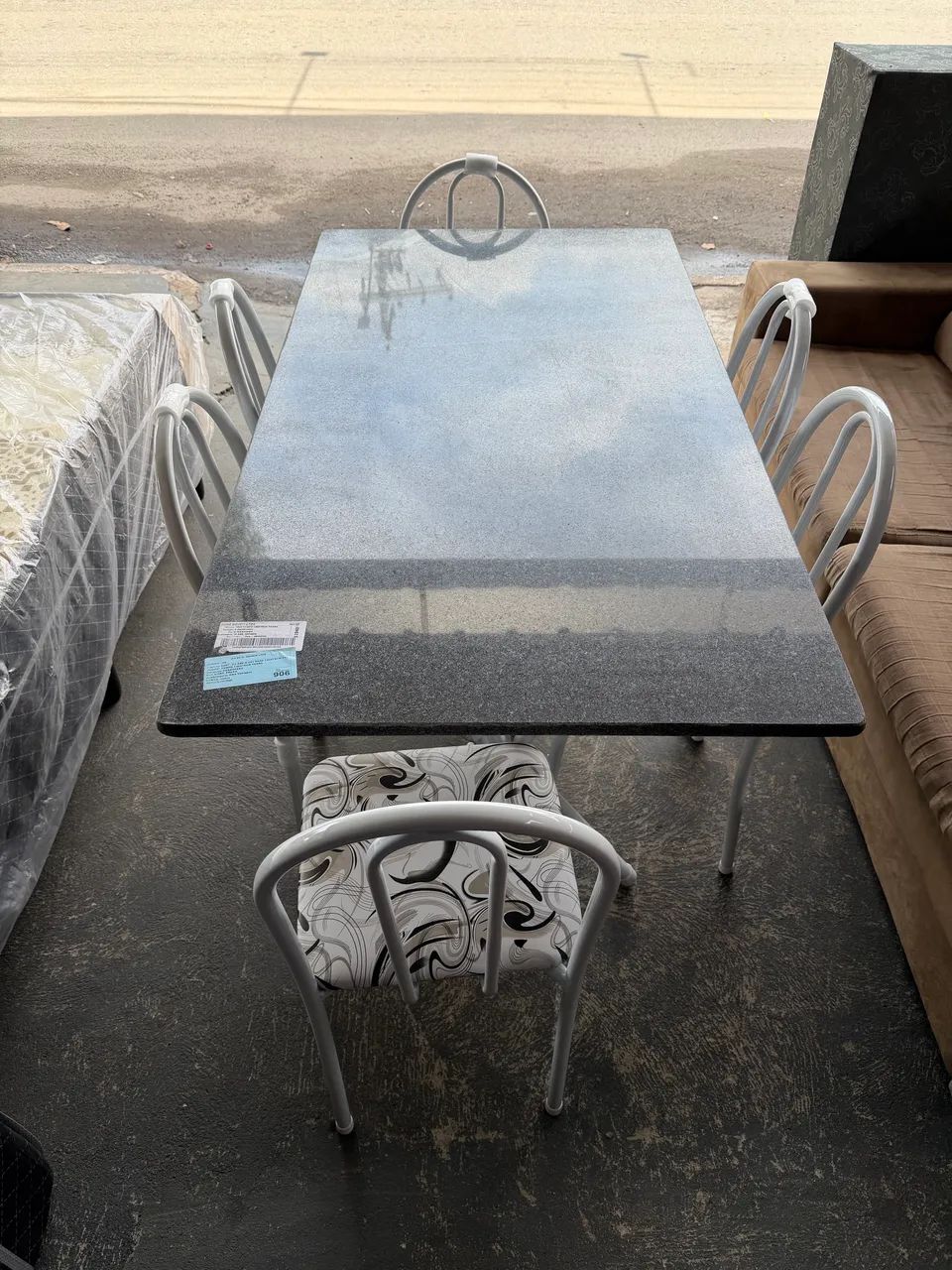 Mesa granito 6 cadeiras combino entrega e parcelo  - Foto 4