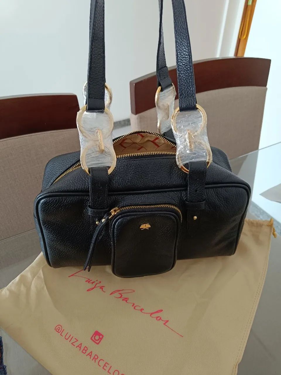 Bolsa Luiza Barcelos NOVA ORIGINAL COURO LEGÍTIMO  - Foto 3