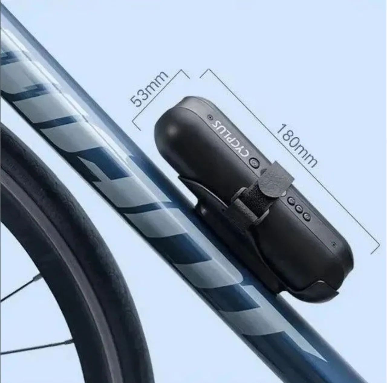 Bomba de ar para bicicleta portátil com medidor digital - Foto 3