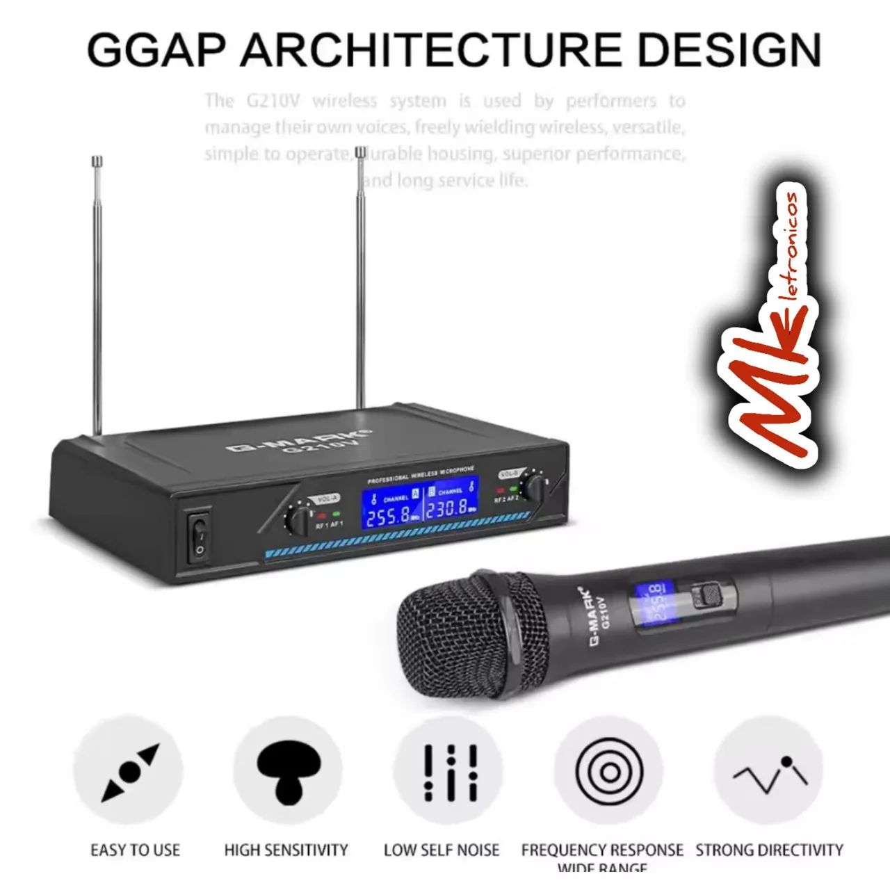 Microfone Sem Fio G-Mark G120 - Novo - Garantia - Foto 6