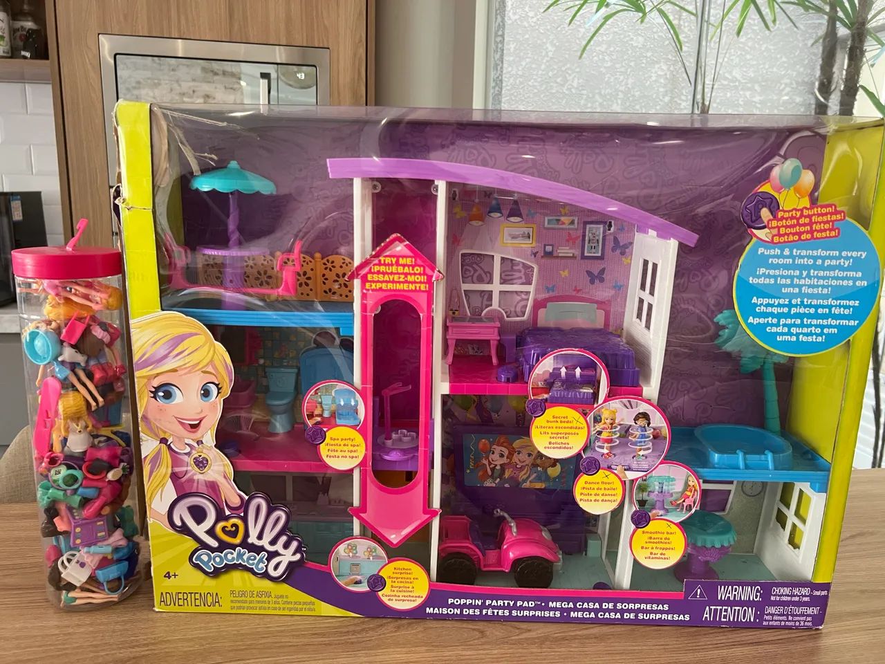 Casinha Casa Gigante De Polly Pocket Casinha Polly Em Oferta