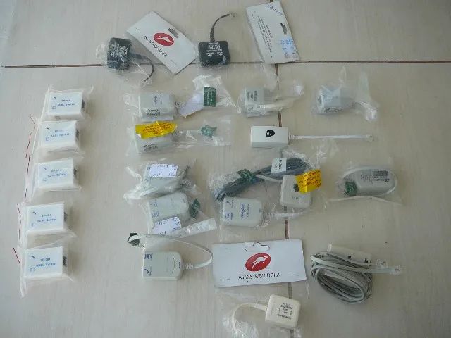 19 filtros de linha e Spliters ADSL (Alguns novos)