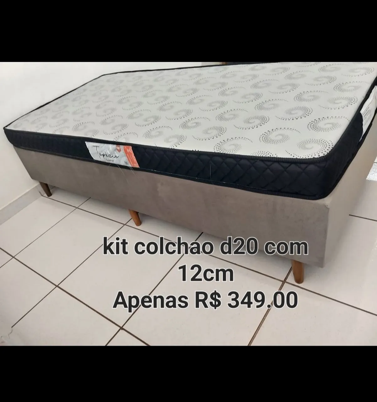 Kit Colchão D20 12cm - Conforto e Qualidade
