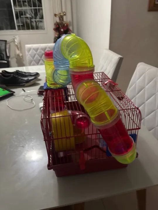 Gaiola de luxo para hamster com pouco tempo de uso  - Foto 3