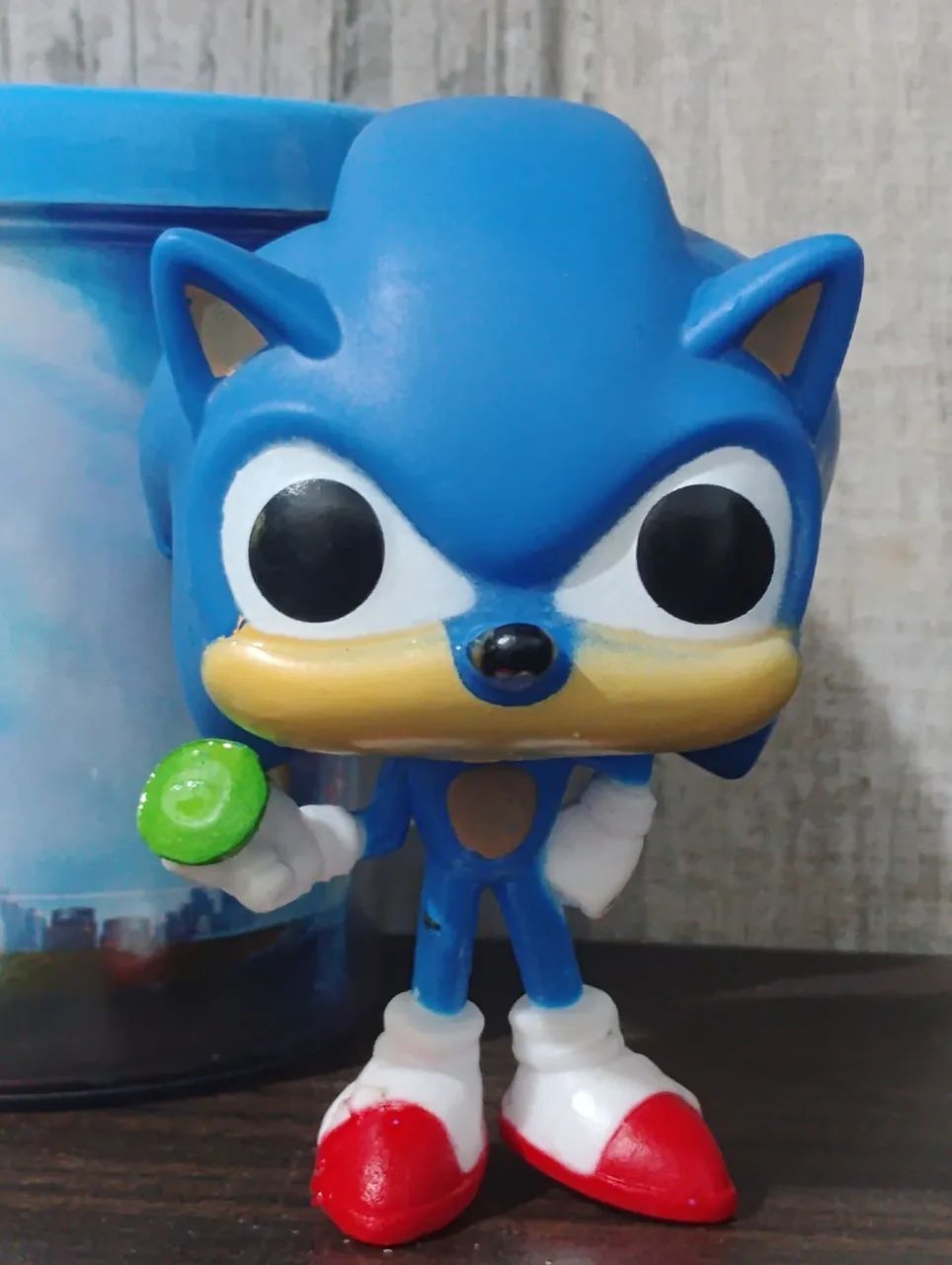 Lote Colecionável Sonic: Funko Pop + Figura de Ação e Copo do Filme! - Foto 2