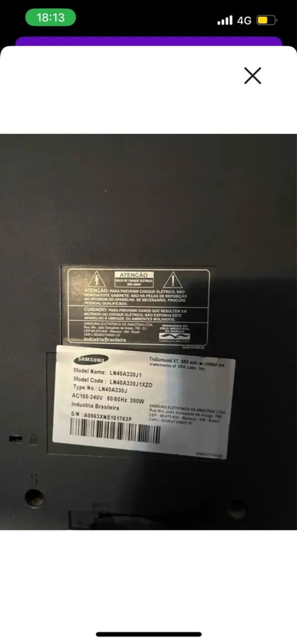 Tv Samsung led 42 ? - Foto 2