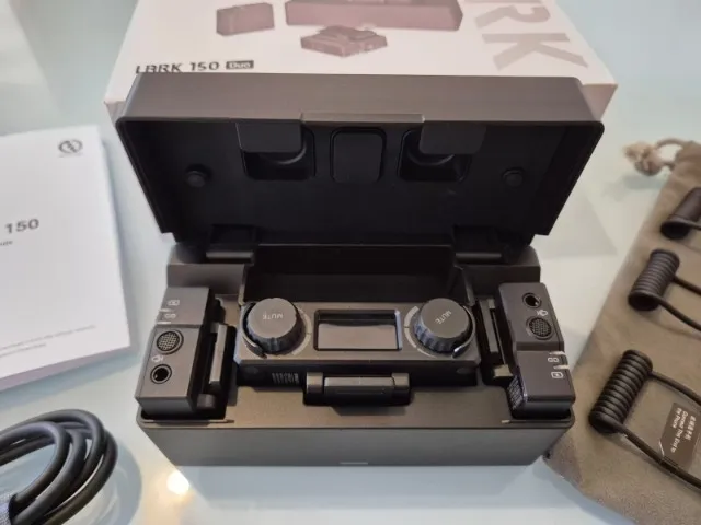 Microfone Sem Fio Hollyland LARK 150 Duo - Completo | Profissional | Estado de Novo