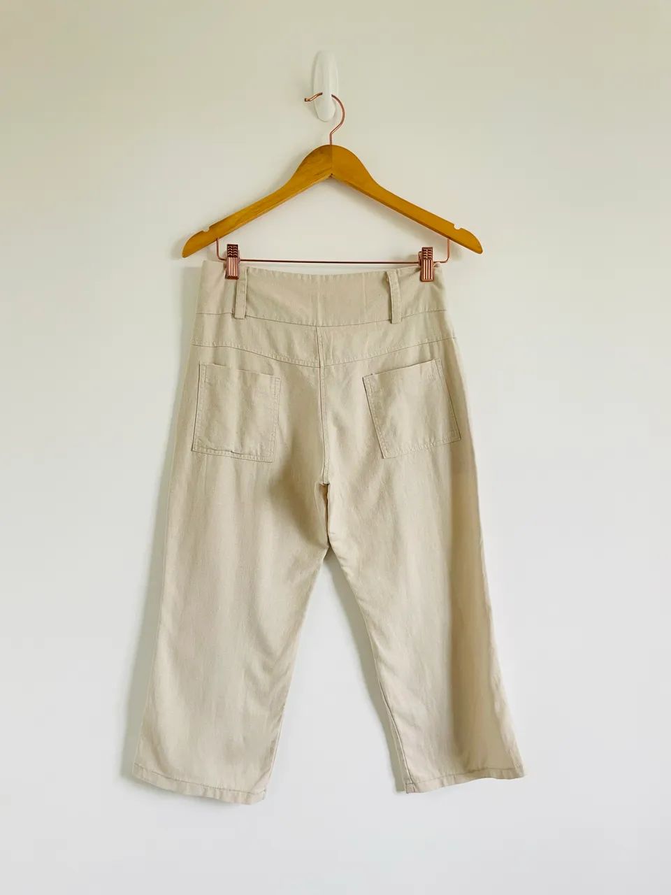 Calça feminina P / M corsário Nude limho - Foto 2