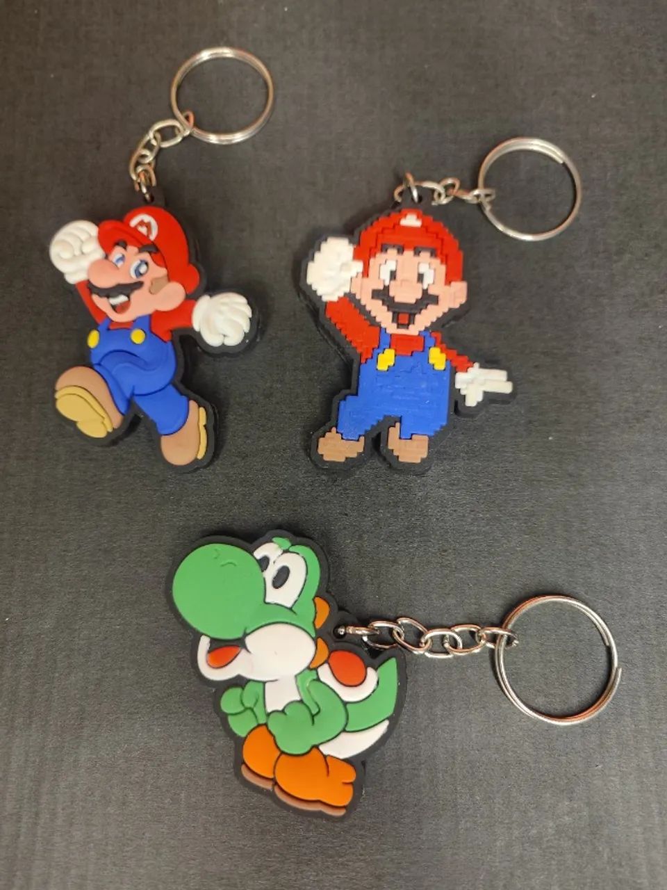 Kit Chaveiro Super Mario Bros e Yoshi