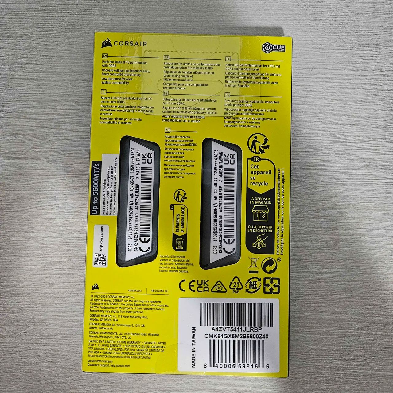 (NOVO) Memória RAM Corsair Vengeance, 64GB (2x32GB), 5600MHz, DDR5, CL40, Preto - Foto 5