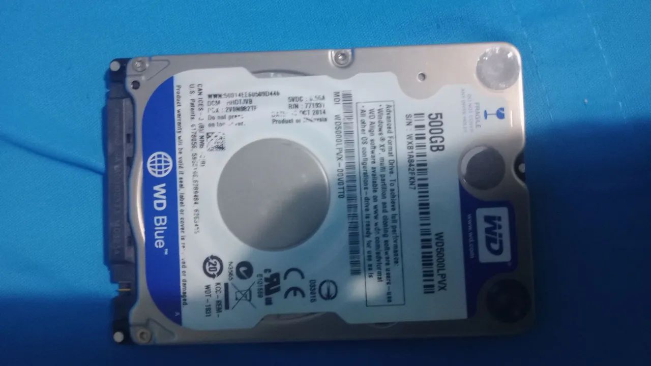 HD de notebook WD 500GB - Foto 4