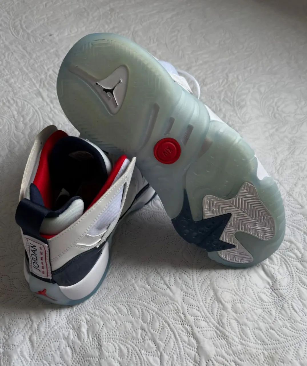 Tênis Nike Jordan Jumpman Two Trey Branco - N°43 - Raro, Quase Novo! - Foto 2