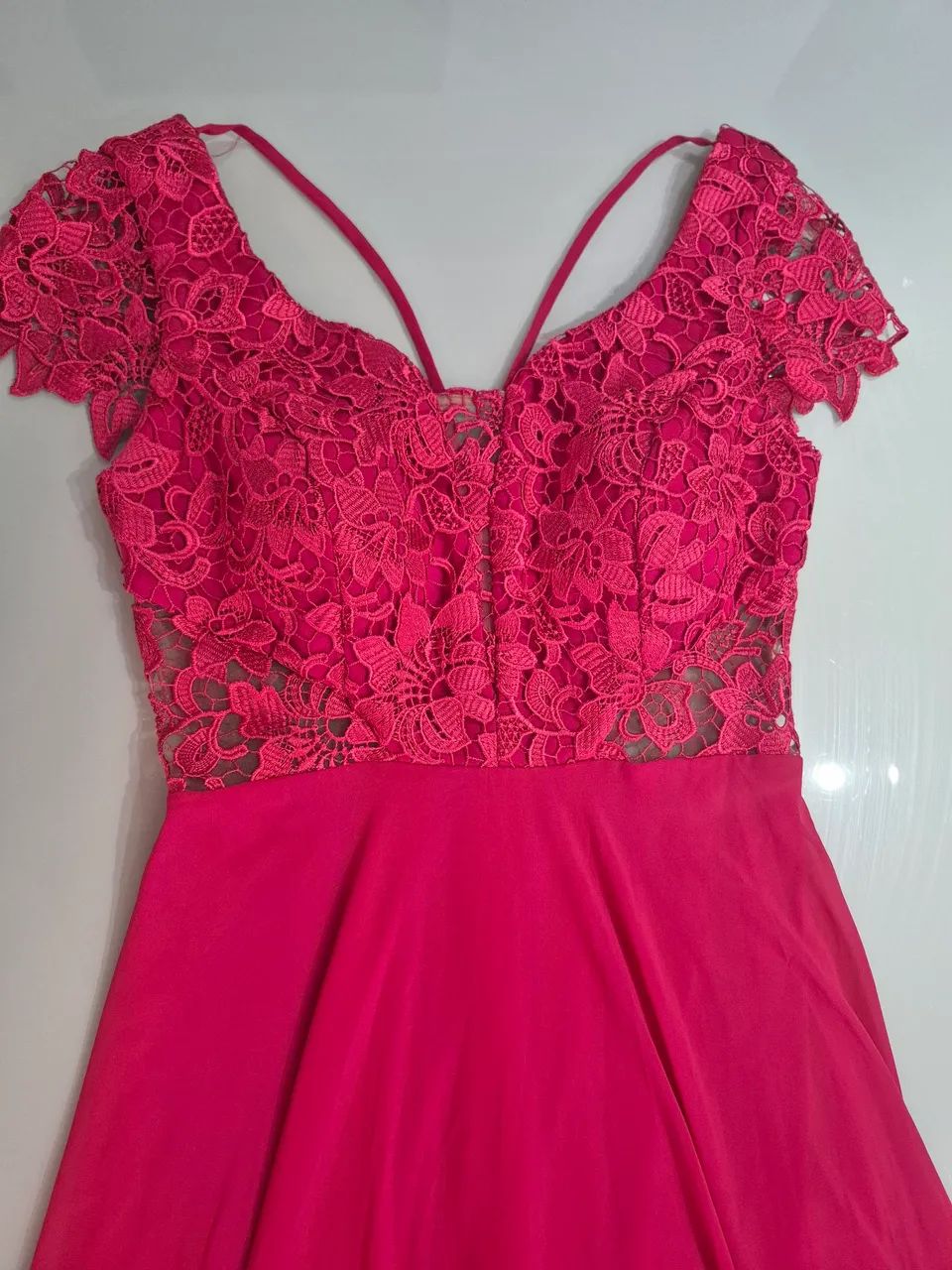 Vestido longo Pink belíssimo também M - Foto 3