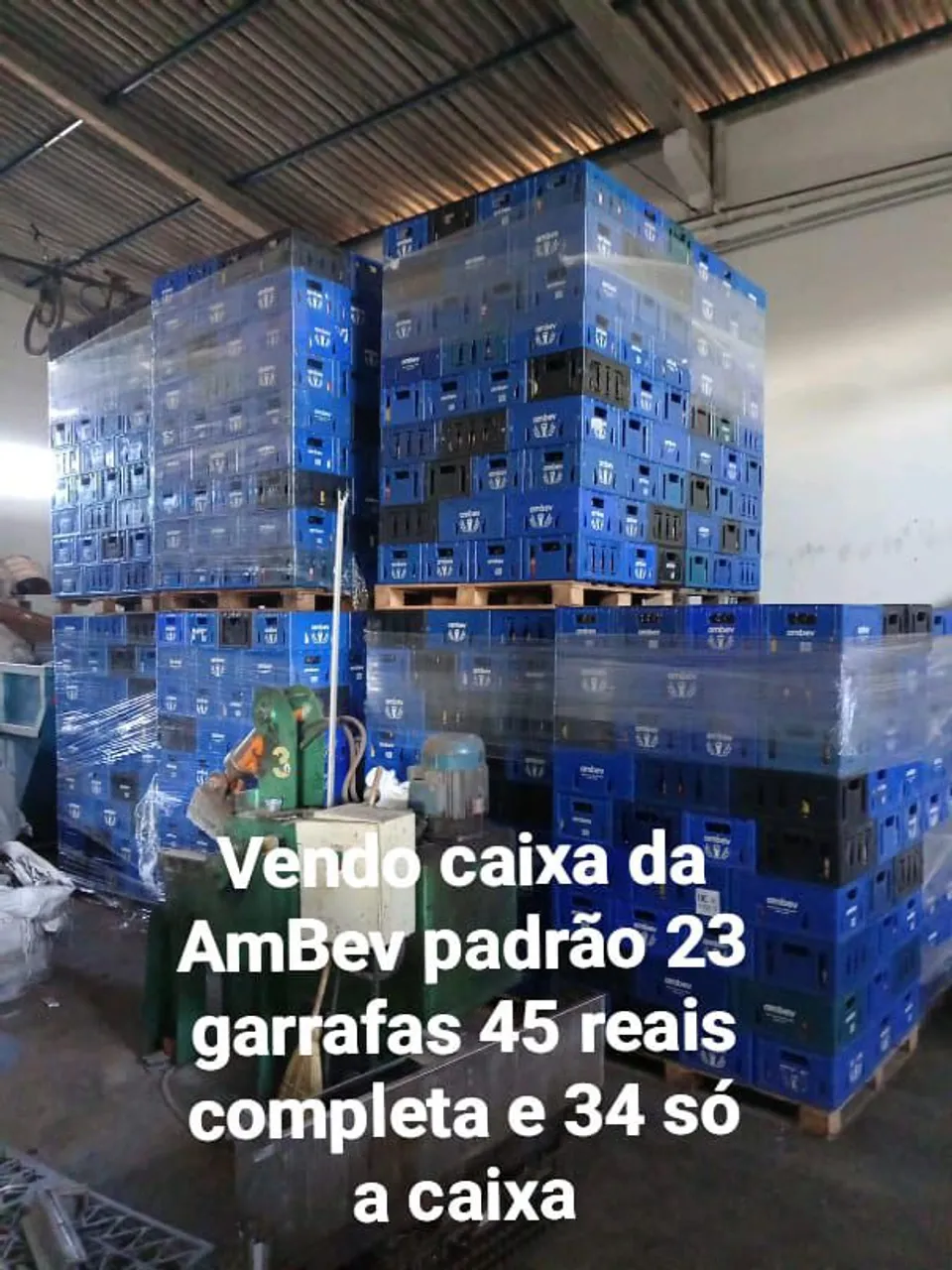 Caixa de Cerveja AmBev Padrão 23 Garrafas