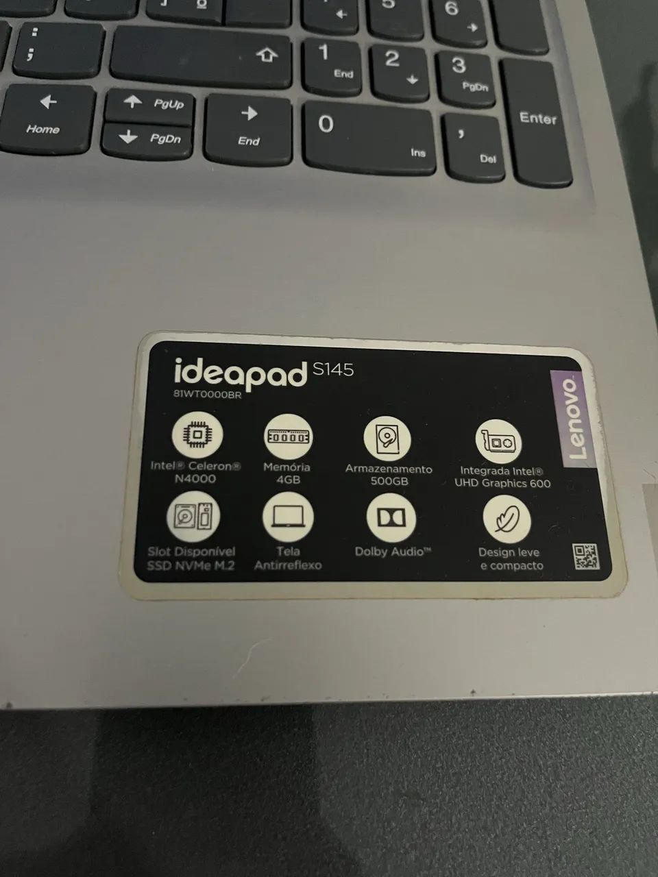 Notebook Lenovo ideapad S145 - usado  - Foto 2