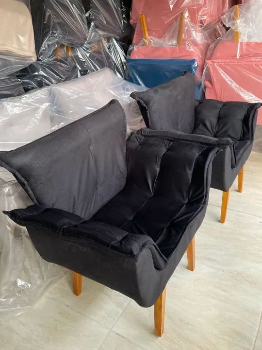 Poltronas opala kit 2 pçs cores variadas  - Foto 3