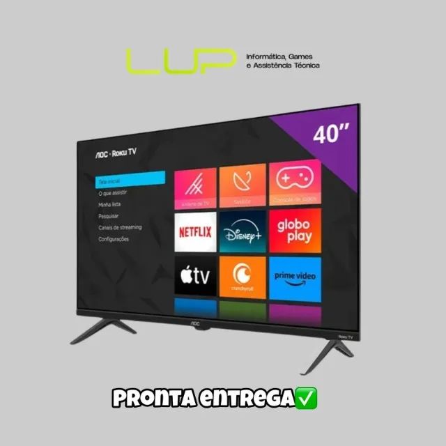 Smart Tv 40 Aoc LED Full Hd Roku Tv (Loja Física)