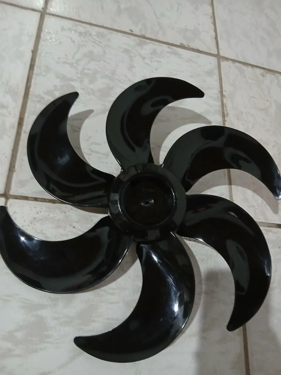 Hélice de Ventilador Preta - 6 Pás