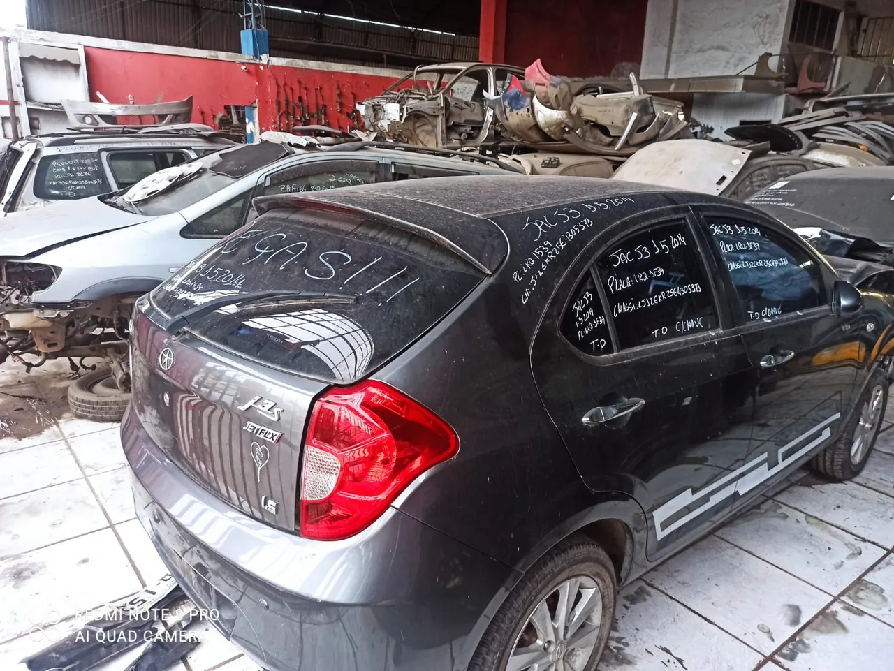VENDE-SE PEÇAS JAC 1.5 2014 - COM NOTA FISCAL