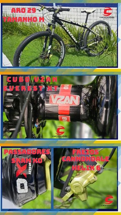 Bike Cannondale Trail SL 4 - Aro 29 - Tamanho M - Peças Shimano XT - R$ 3.500 - Foto 4