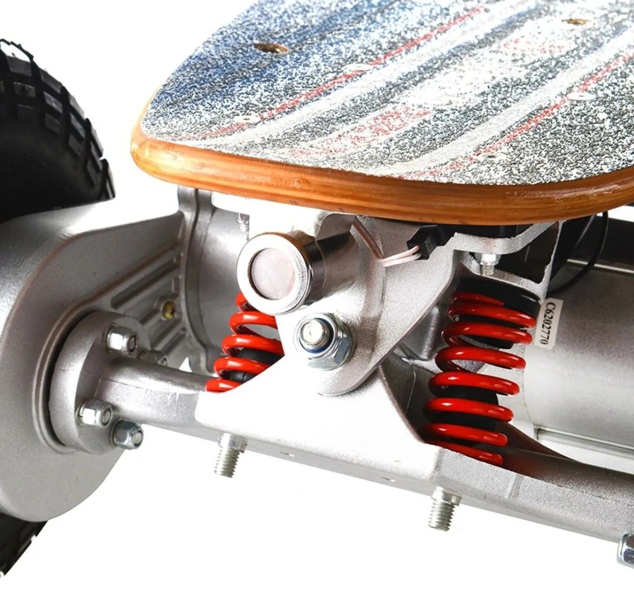 Skate Elétrico 1600w 4x2 Freio ABS Farol original  - Foto 3