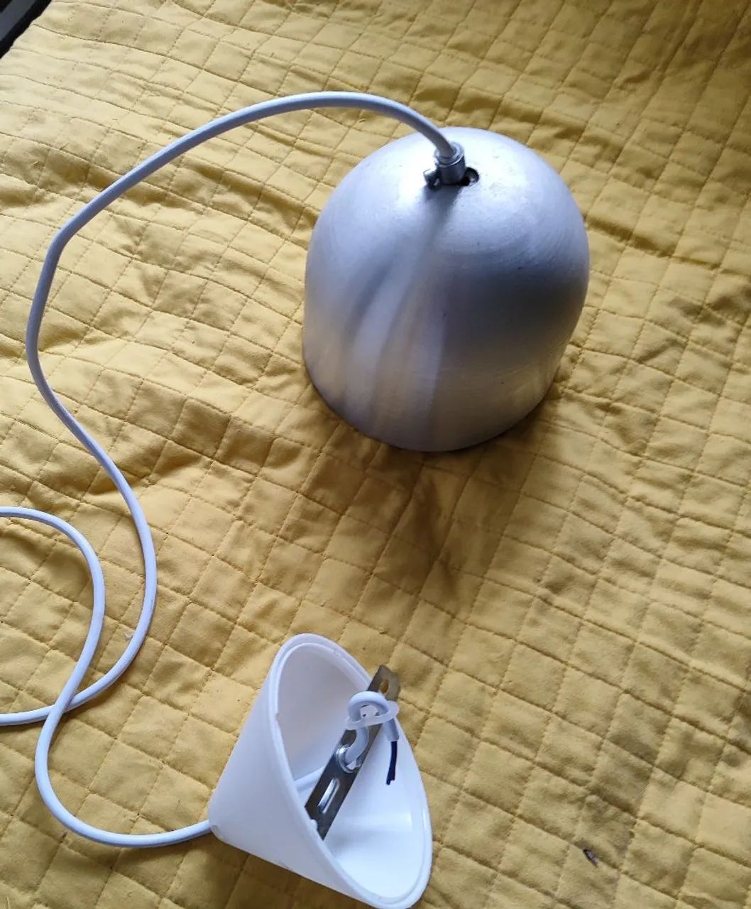 Luminária Pendente Metalizada Moderna - Foto 3