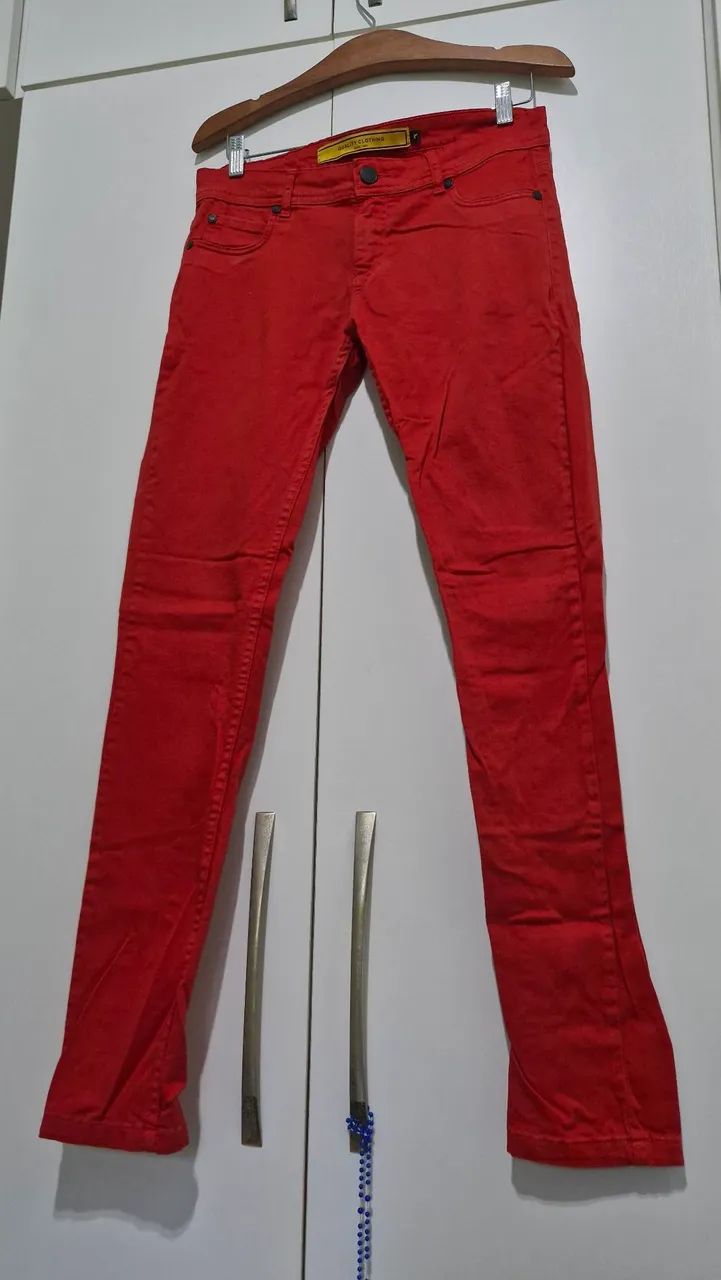 Calça Jeans Vermelha - Redley  - Foto 2