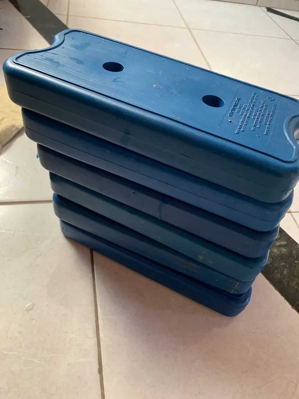 6 placas de gelo reutilizáveis 