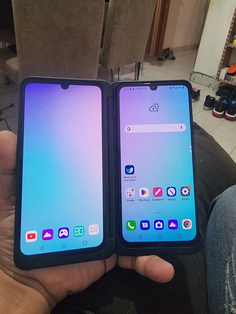 Celular lg g8x thinq 128gb 2 telas