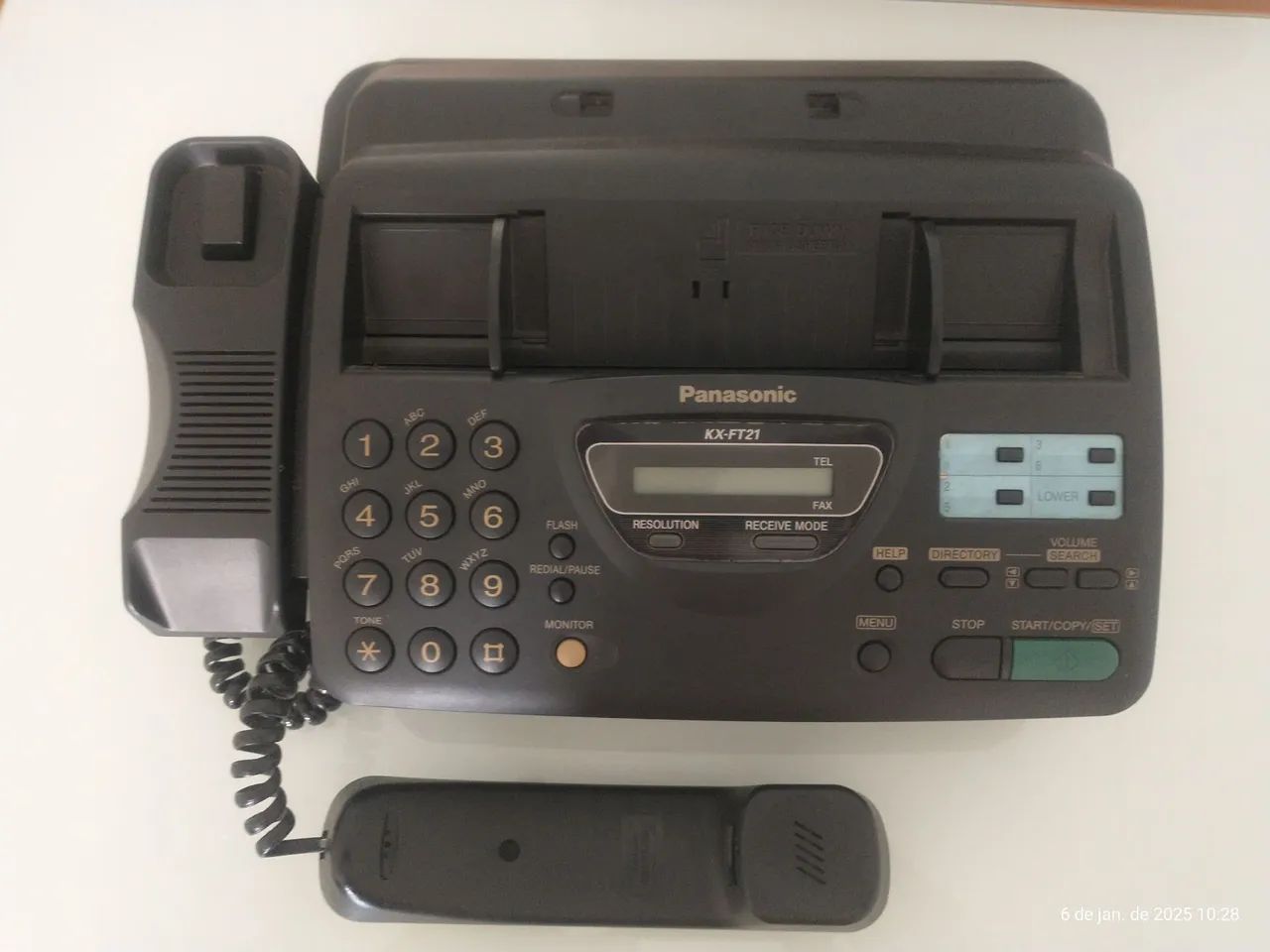 FAX Panasonic KX-FT 21, em Ótimo Estado - Foto 2