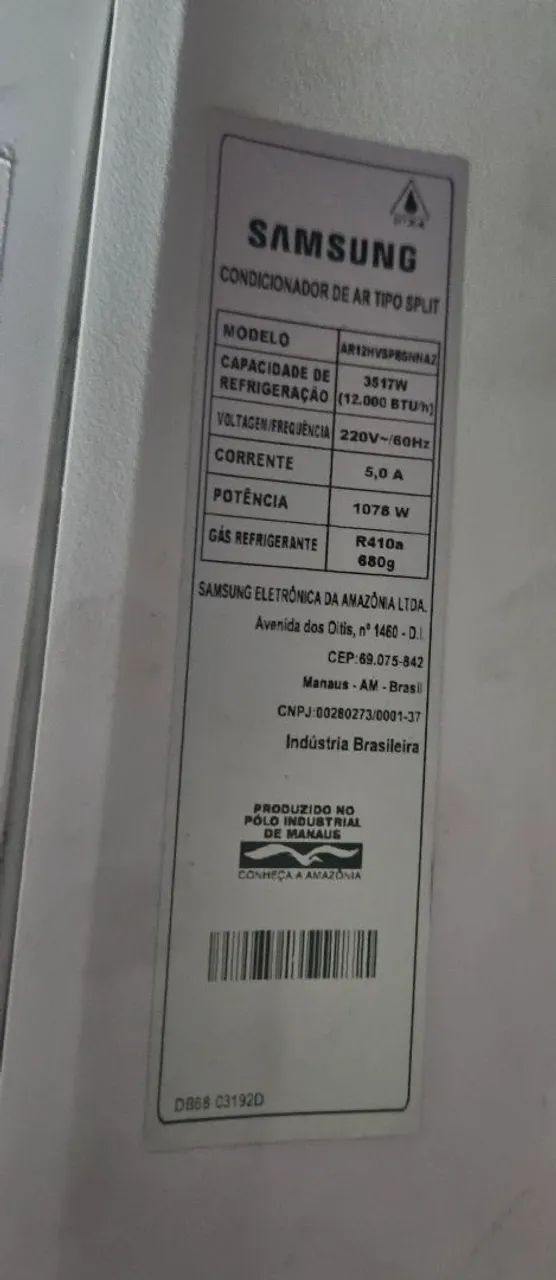 Ar condicionado 12.000BTUs com controle original  NÃO GELA - Foto 3