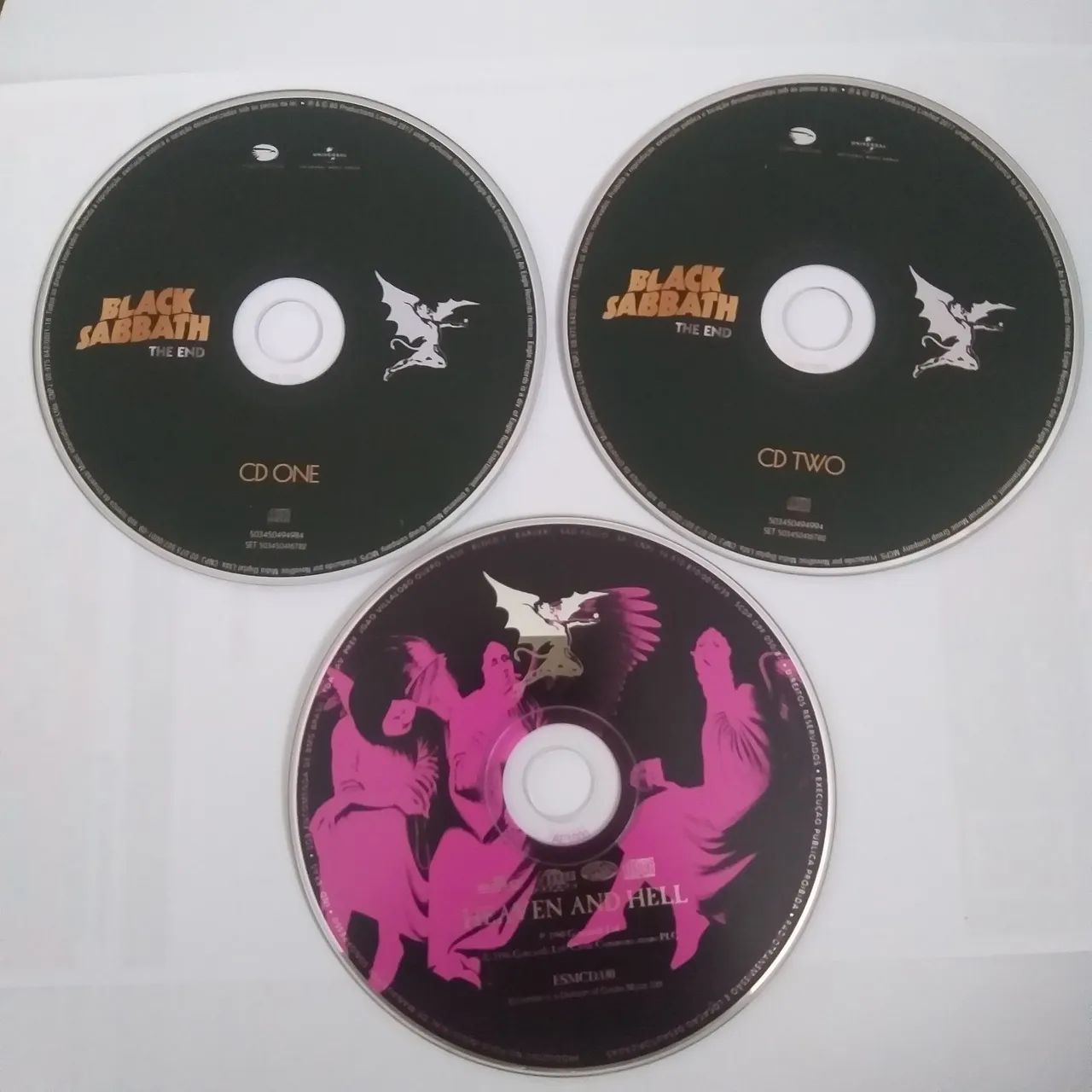 TRES CDS BLACK SABBATH IMPECÁVEIS 