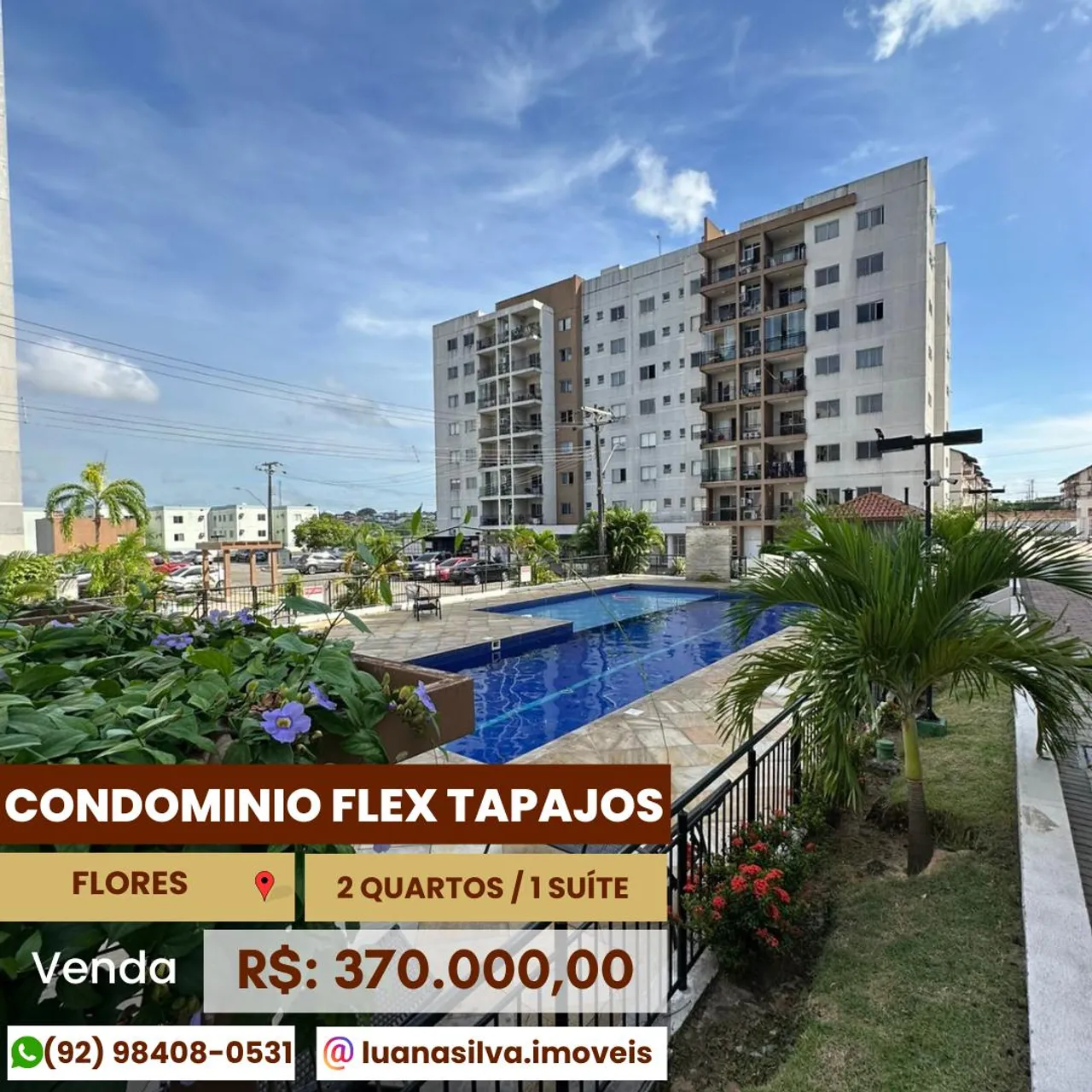 FLEX TAPAJÓS - Imóvel para venda tem com 2 quartos em Da Paz - Manaus - AM