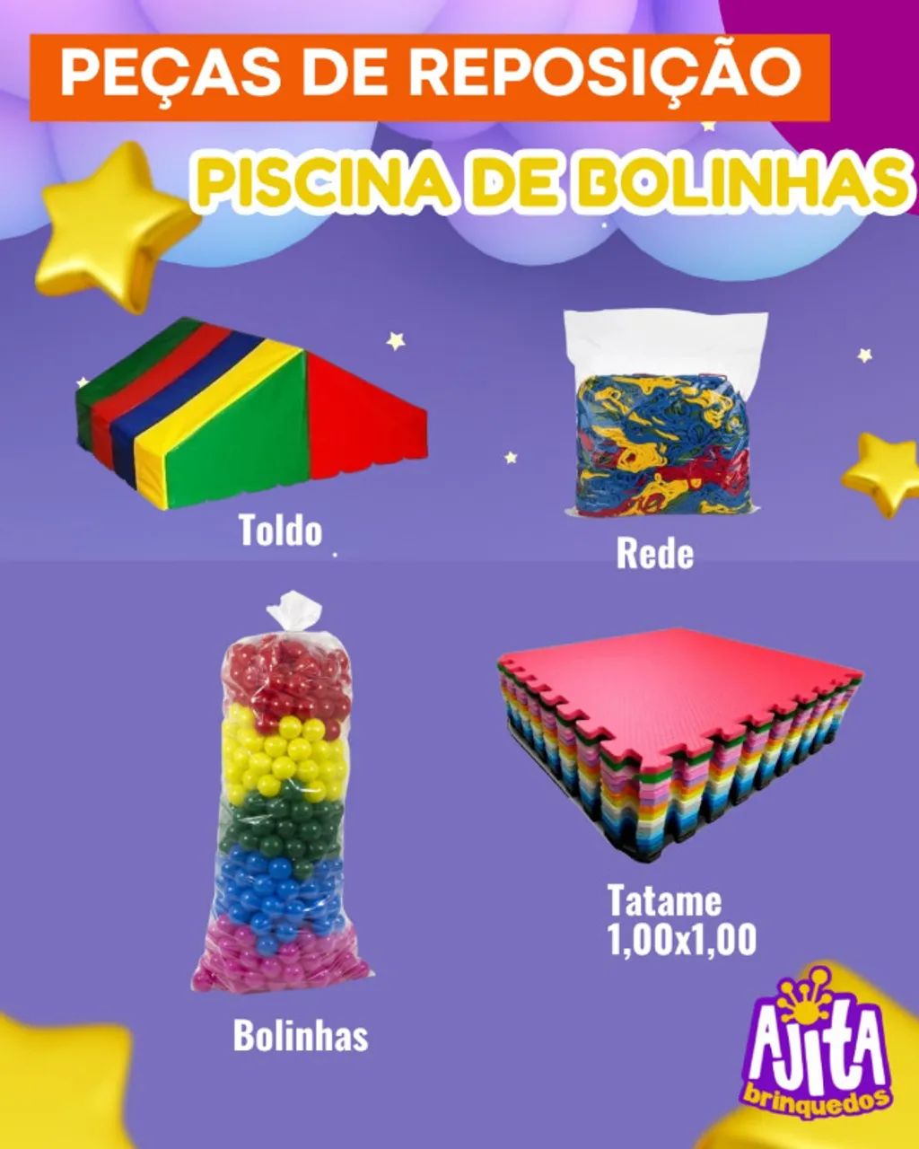PISCINA DE BOLINHAS - PEÇAS DE REPOSIÇÃO