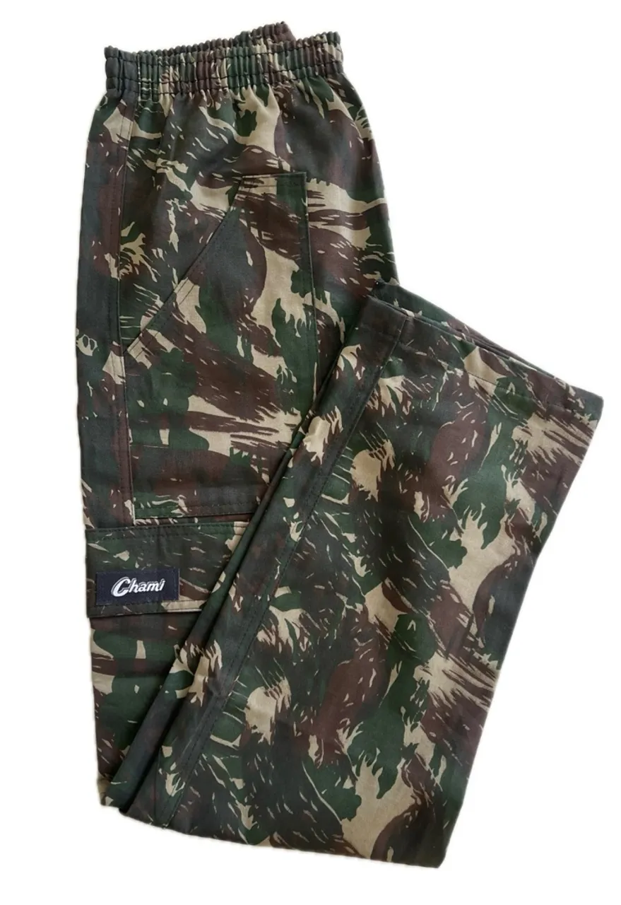 Calça Camuflada Estilo Militar