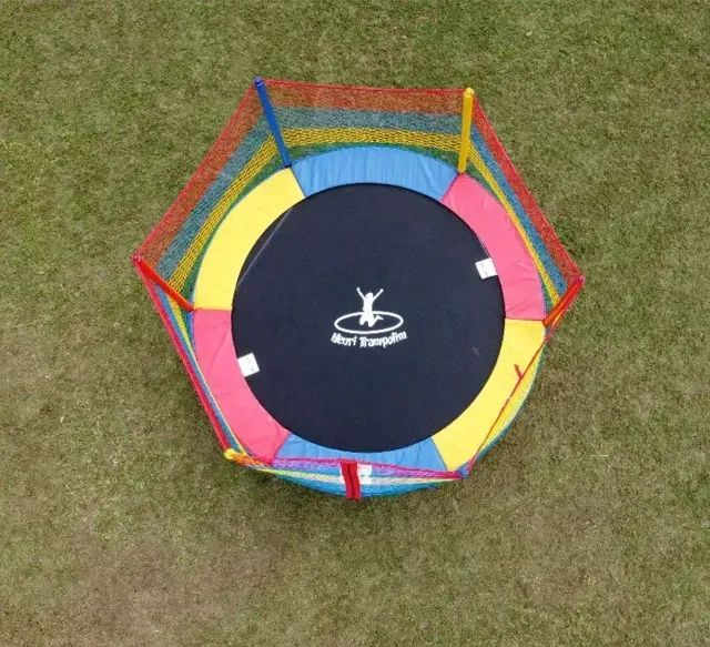 Pula Pula Grande Cama Elastica Barato 2,44m Henri Trampolim Preto Colorida