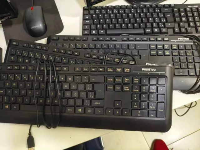 (30) Teclados USB (com fio) diversas marcas - Foto 2