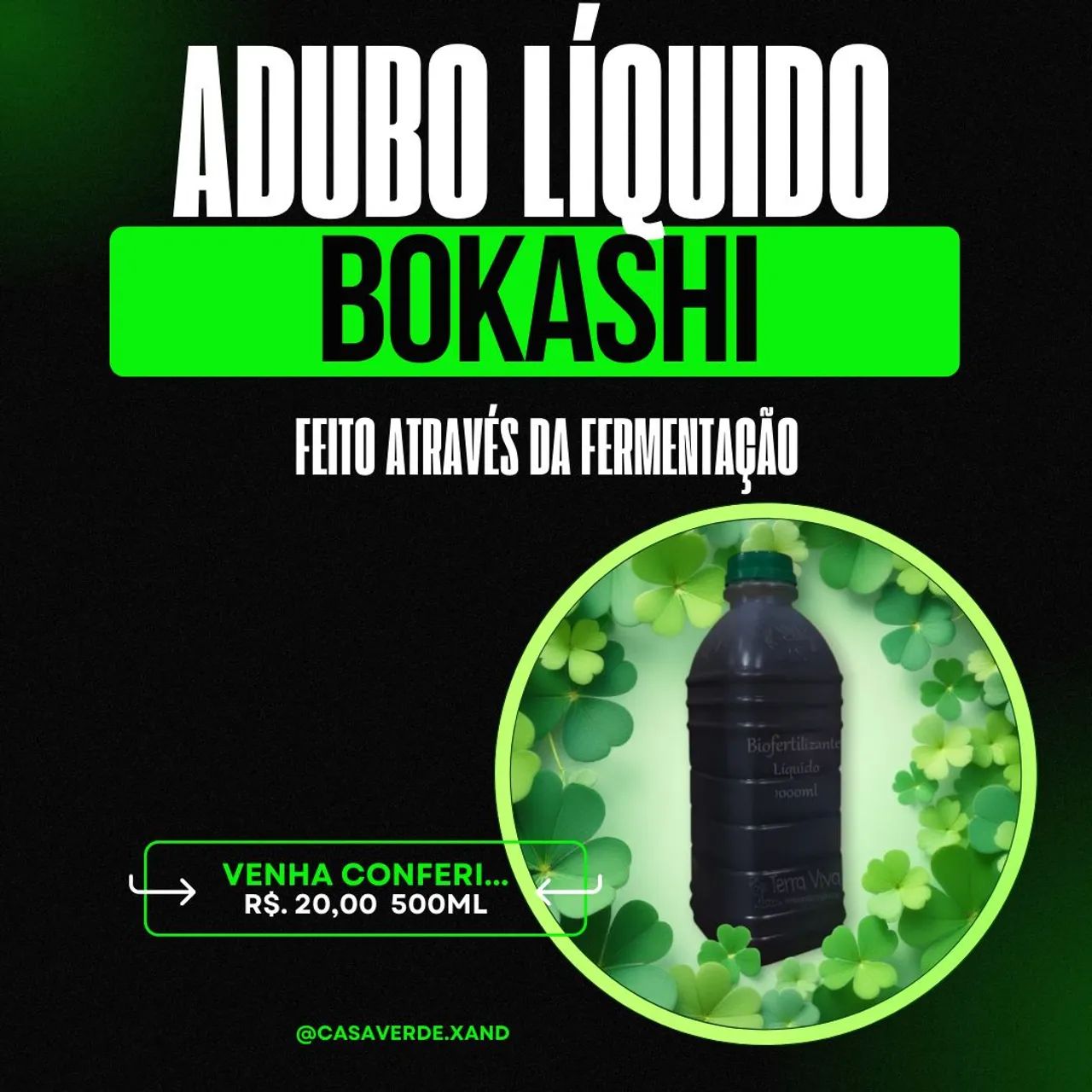 Adubo Líquido Bokashi 500ml