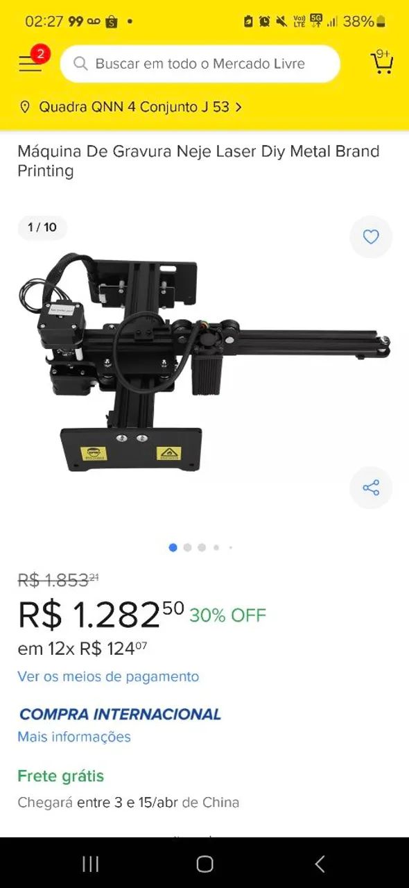 Gravador a Laser para Artesanato e Hobby - Foto 6