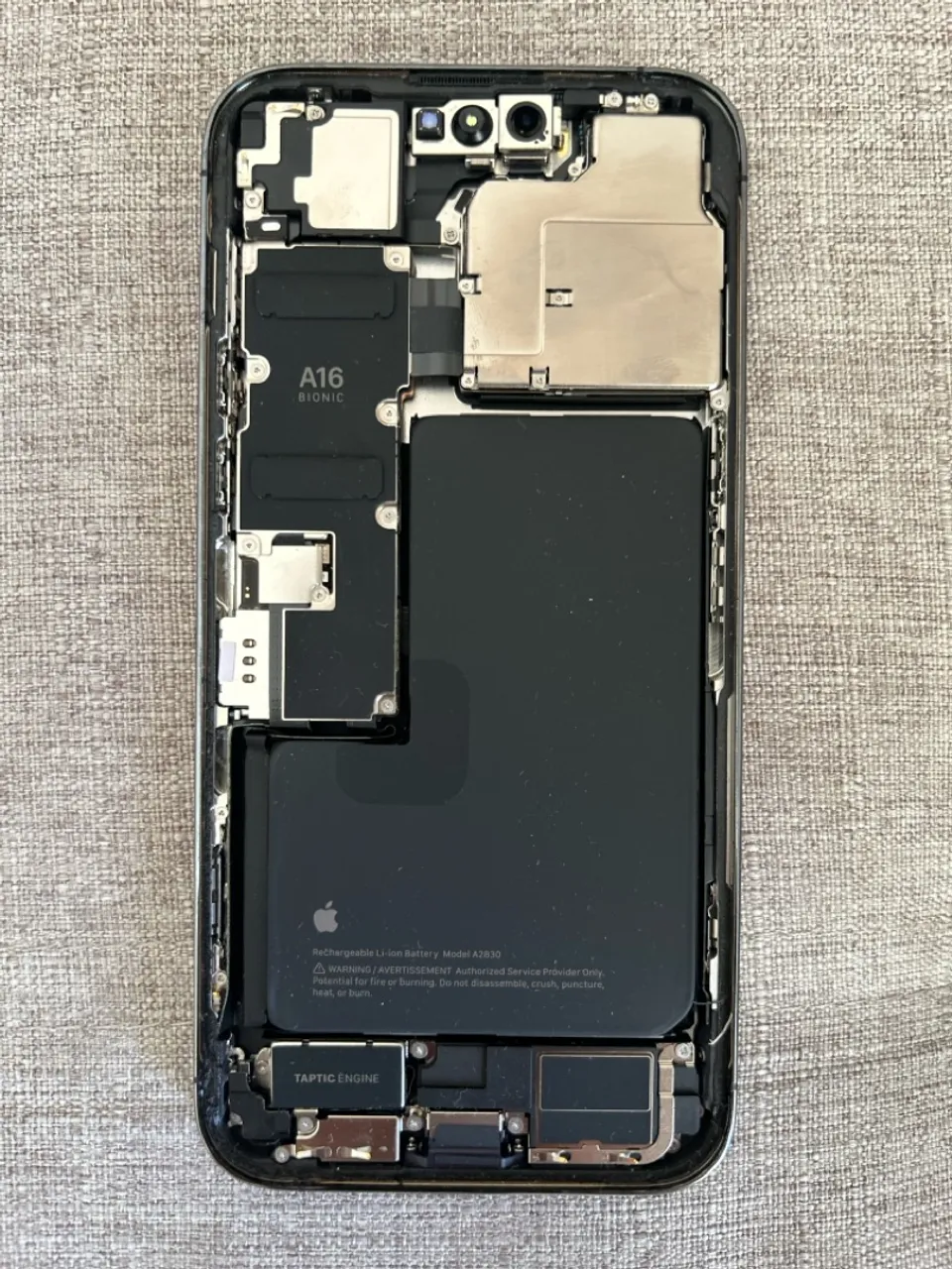 Carcaça de iPhone 14 Pro Max Roxo com Chip - Peças Originais