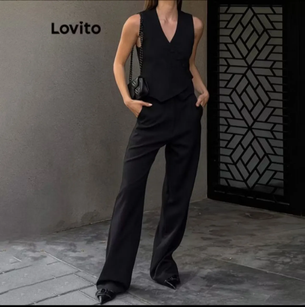 Conjunto alfaiataria da marca lovito.