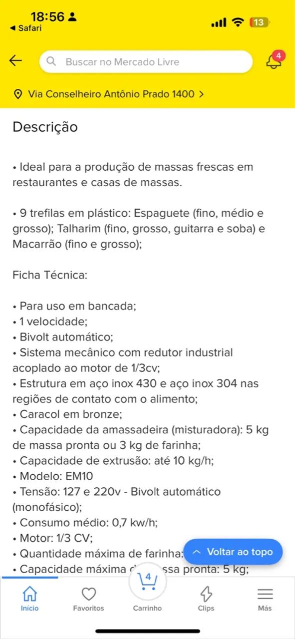 Amassadeira 5 Kg Com Extrusora 10 Kg Gpaniz - Foto 2