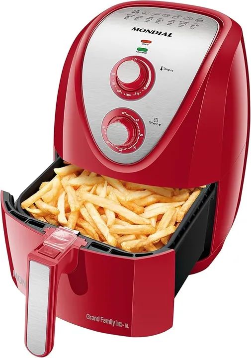Fritadeira Elétrica Air Fryer Mondial Grand Family Inox 5L