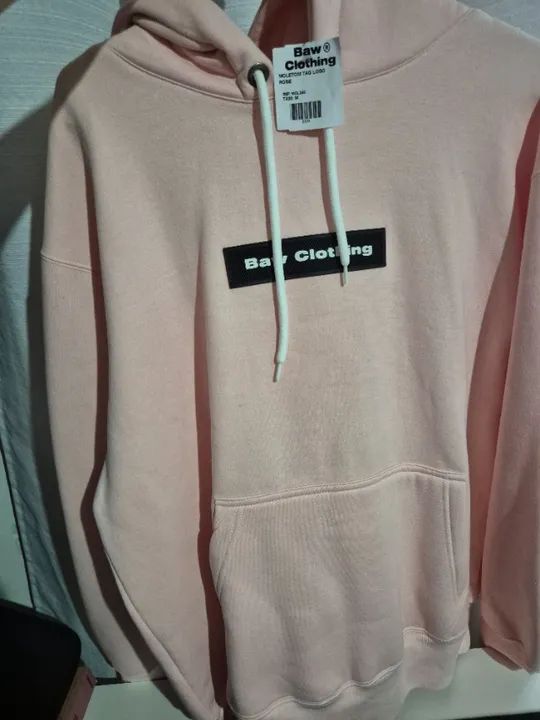  MOLETOM TAG LOGO ROSA  BAW original - Foto 5
