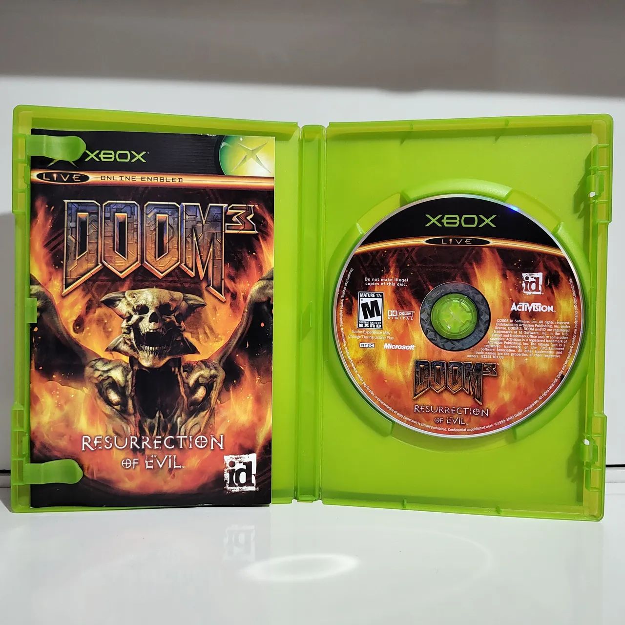 Jogo Doom 3 Resurrection of Evil Xbox Clássico Original Americano Completo Mídia Física - Foto 2