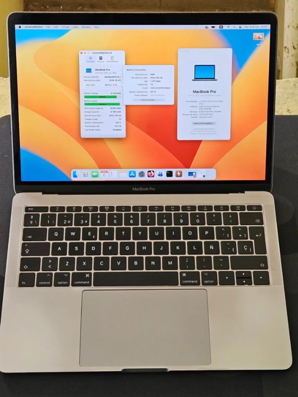 【美品】MacBookPro13インチ2017/i5/8GB/SSD512GB/ MacBook Pro 13 インチ (2017) スペースグレイ - Core i5 2.3 GHZ